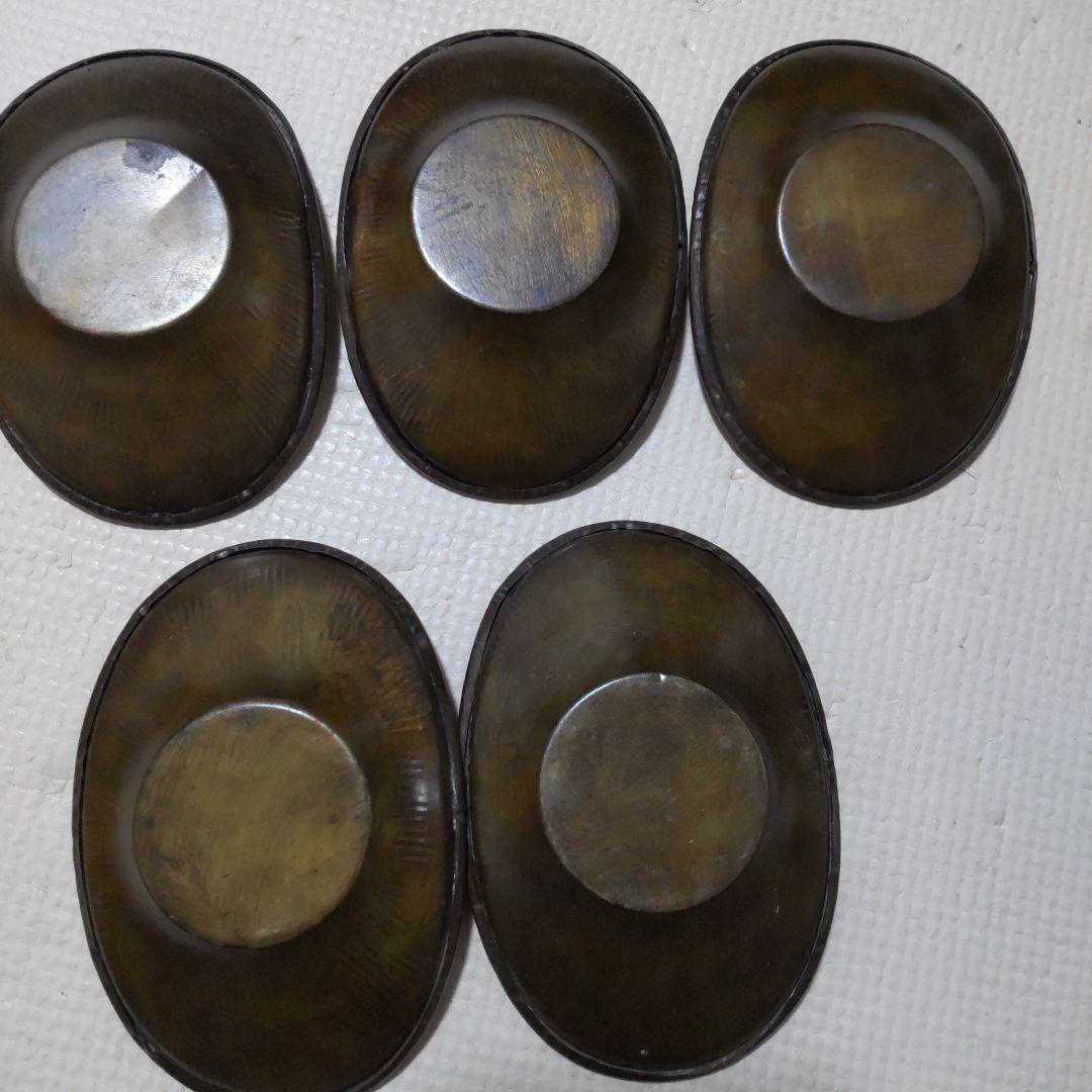 銅　茶托　茶道具　3種　宣徳銅茶托