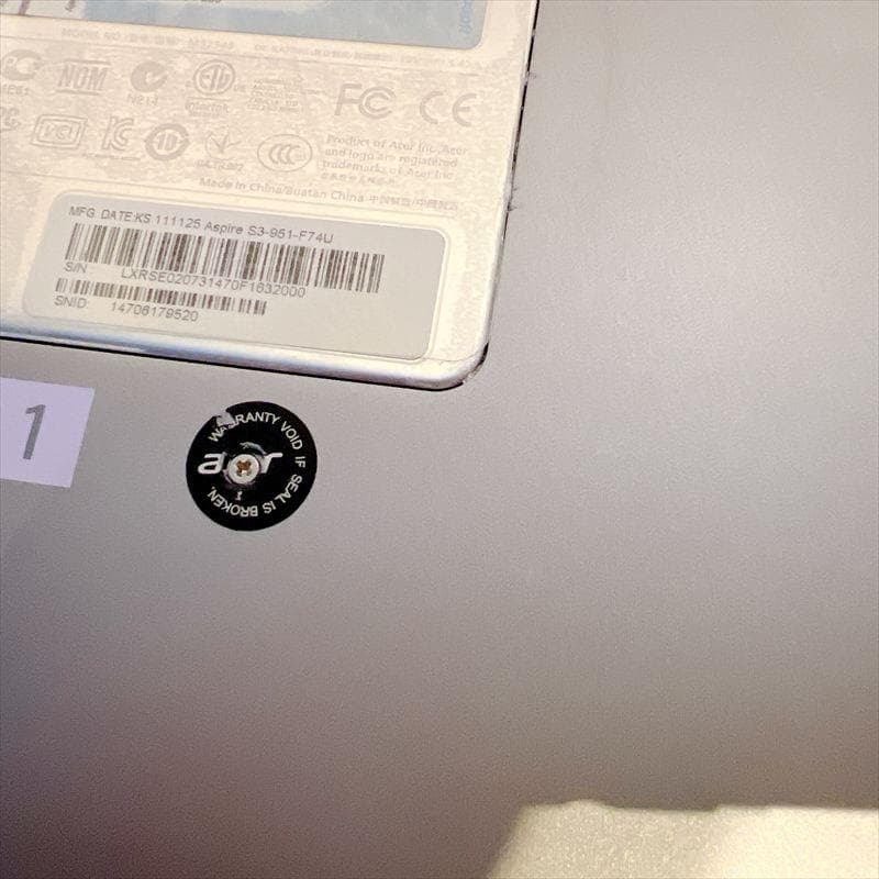 ACER ノートPC Win11 第2世代i7 HN61
