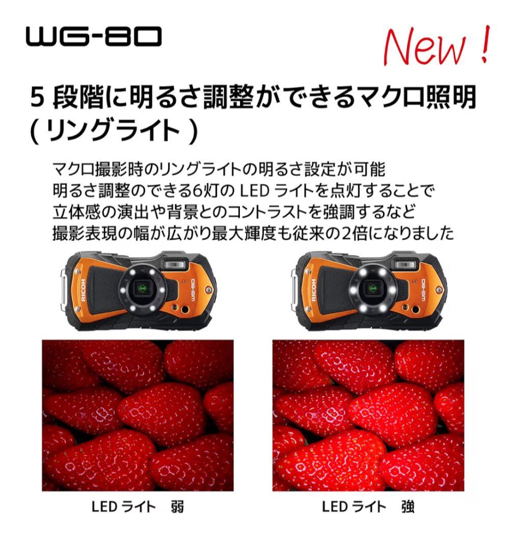 Ricoh WG-80　防水　高性能デジタルカメラ