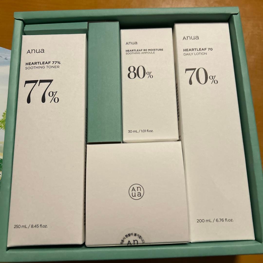 anua ドクダミスージング　4stepセット(化粧水+美容液+乳液+クリーム)