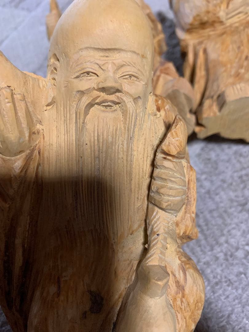 木製 七福神 置物 7体セット　骨董品 アンティーク　縁起物