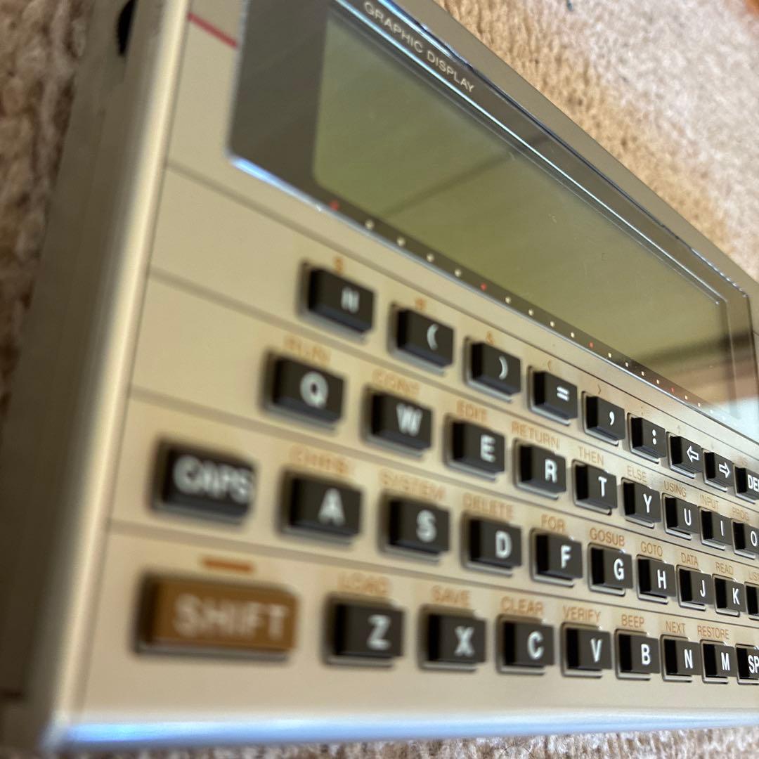 送料無料　CASIO ポケットコンピュータPB-700 ケース付き　実働　動作品
