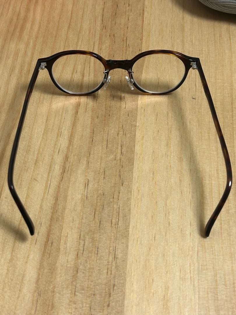 白山眼鏡　メガネ　ボストン　べっ甲　ケース付き