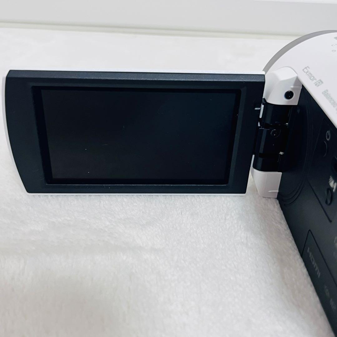 SONY ビデオカメラ HDR-CX680 ホワイト　バッテリーセット　付き