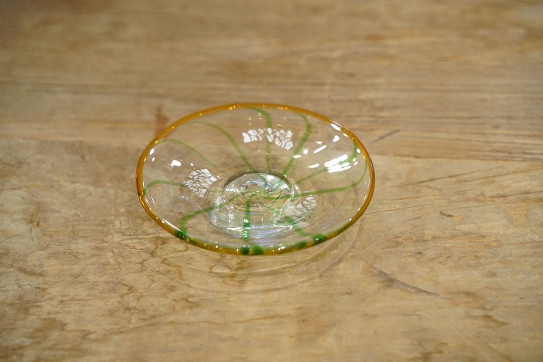 AKIRA さんハンドメイド ガラス皿 2枚セット