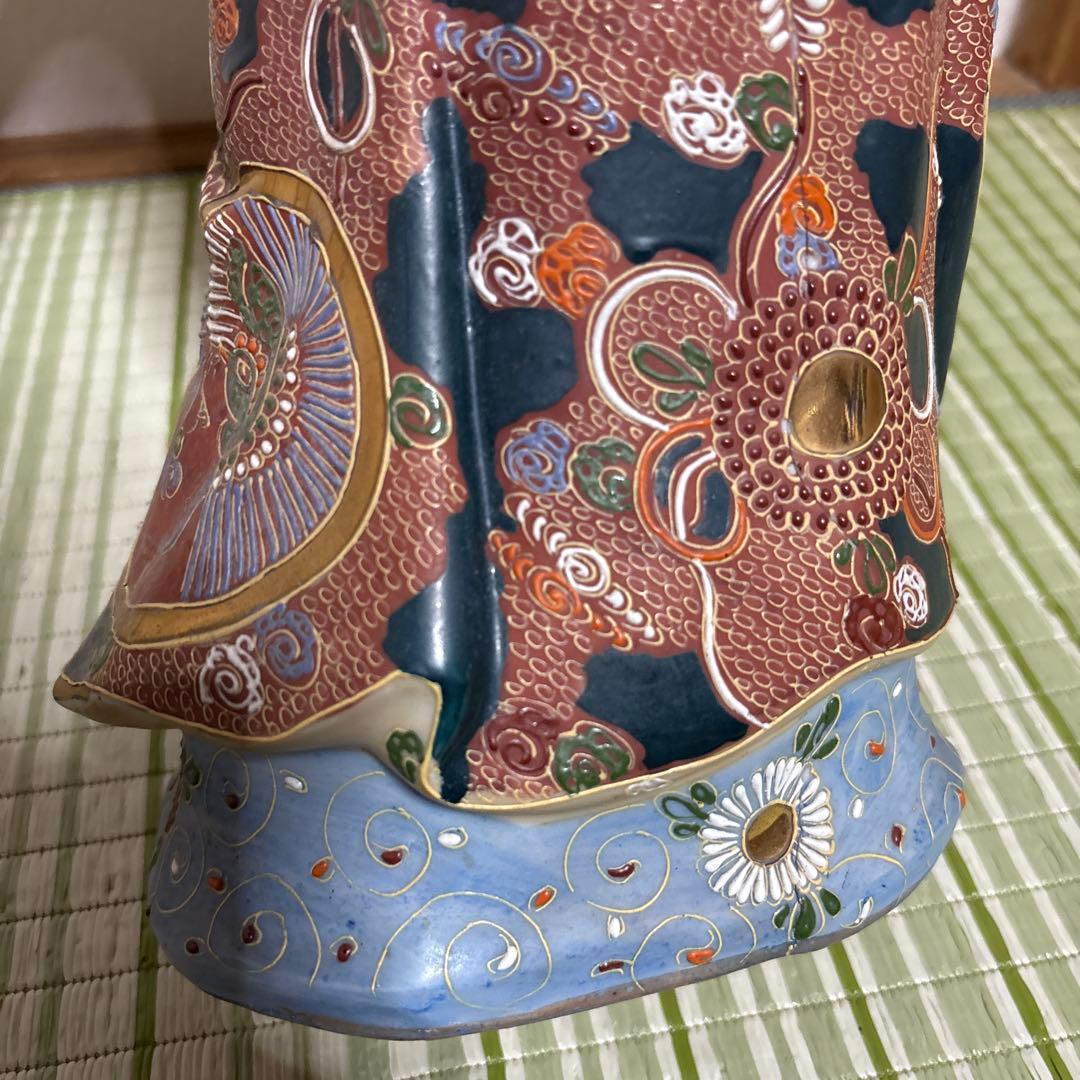 九谷焼　観音様　菩薩　神様　女神　骨董品　工芸品　置物　仏壇　仏具　51cm
