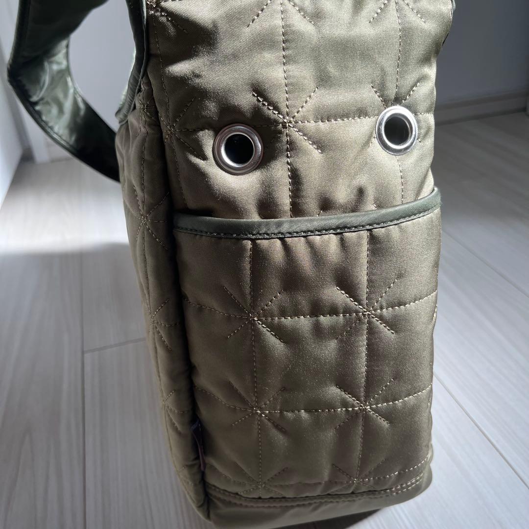 【完売品】ペットパラダイス スリング キャリーバッグ キルティング　カーキ