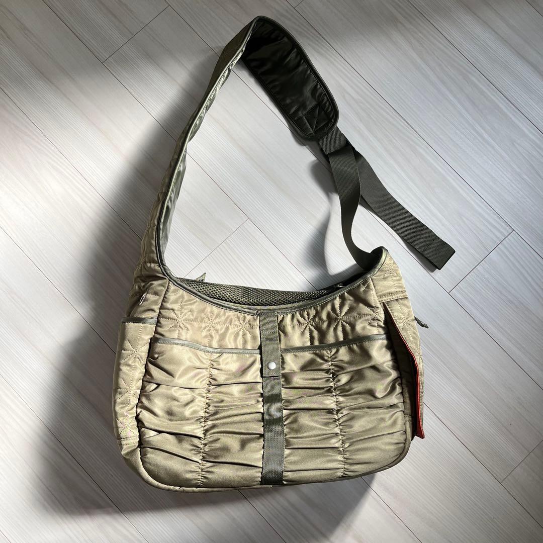 【完売品】ペットパラダイス スリング キャリーバッグ キルティング　カーキ