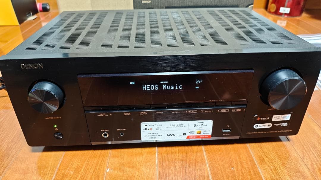 【新品同様】 DENON AVR-X2800H 【2H程試用のみ】