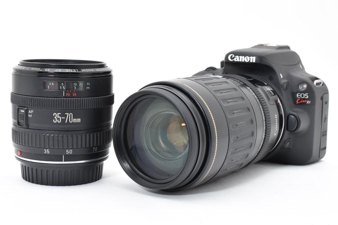 ✨動作品✨Canon EOS Kiss X7 ダブルレンズ バック付き 一眼レフ