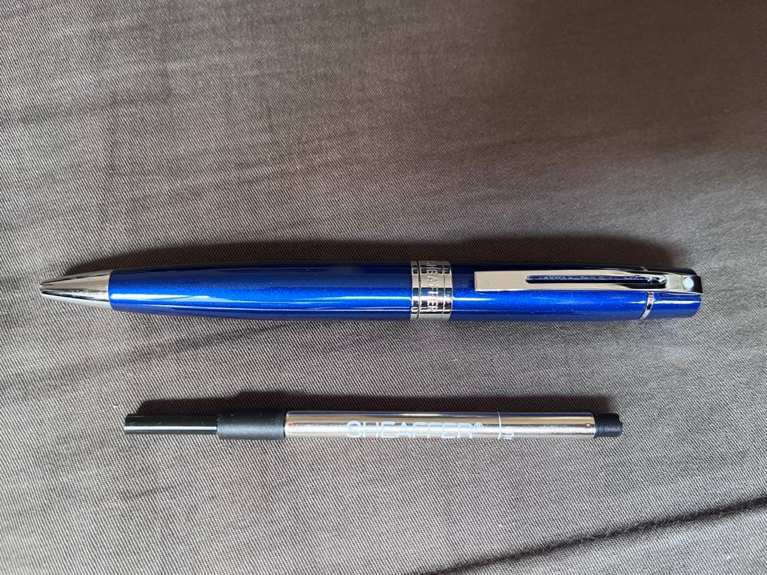 SHEAFFER ボールペン ブルーラッカークローム（替え芯付き）