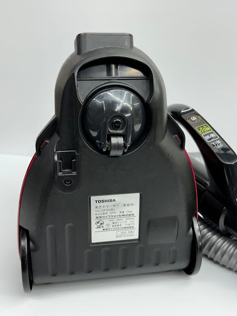 2023年製　動作保証品　東芝 トルネオ VC-CF31 赤　掃除機　本体　中古