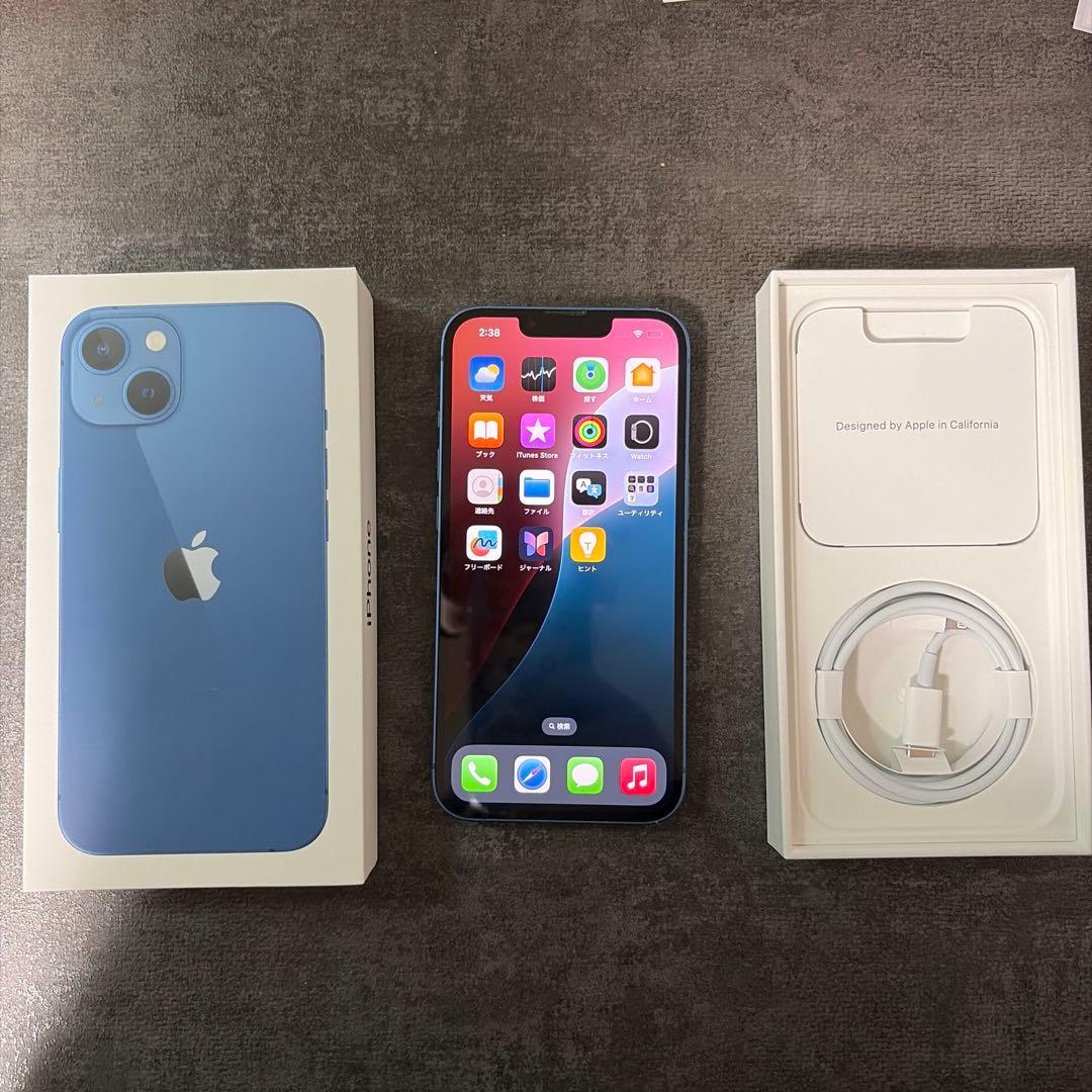 【値下げ交渉可】iPhone13 ブルー 128GB SIMフリー