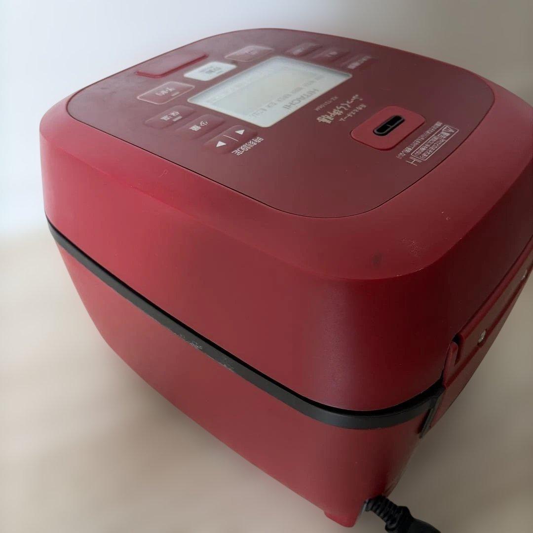 良品　日立　IHジャー炊飯器　5.5合　圧力&スチーム　ふっくら御膳　赤