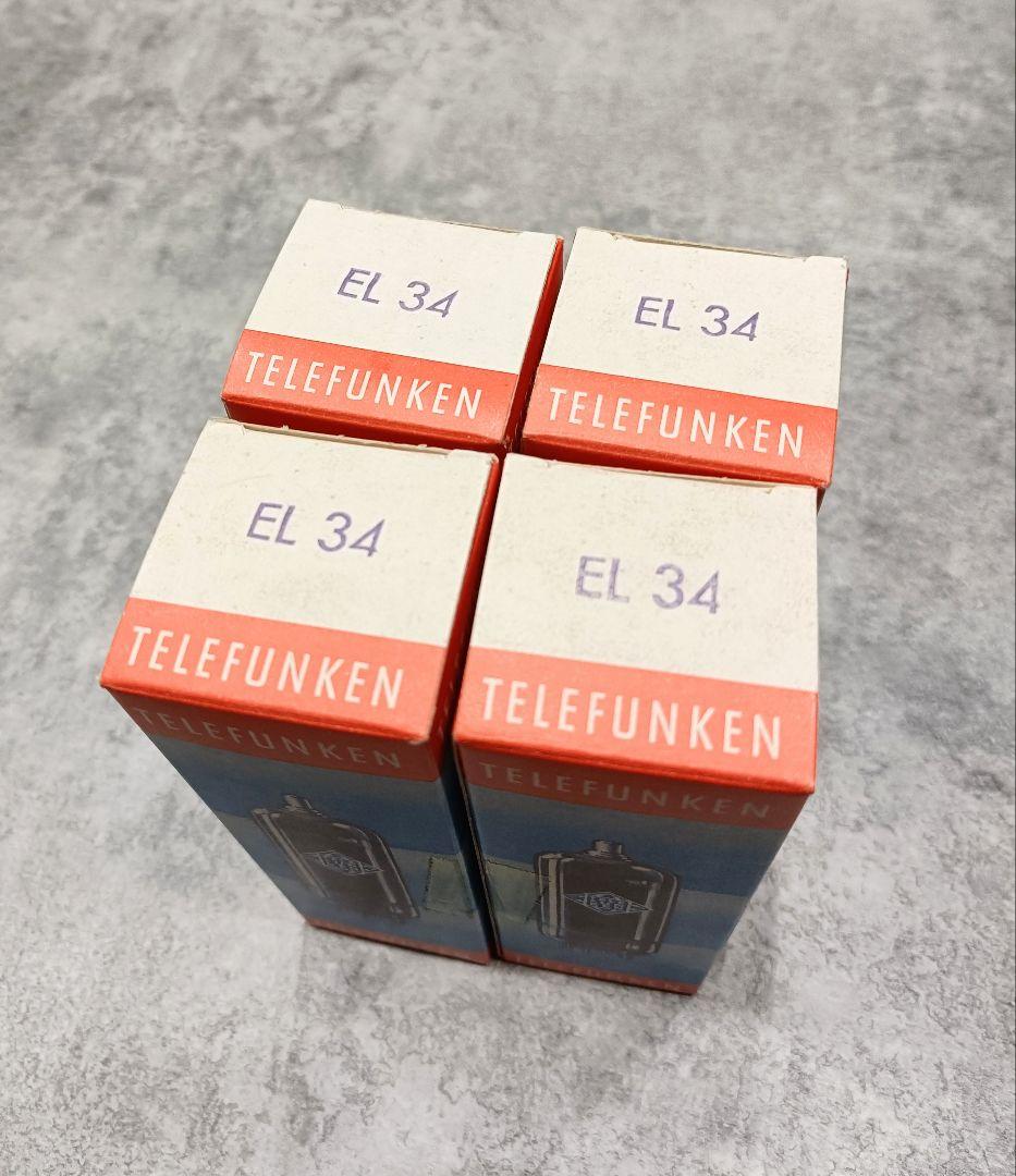 TELEFUNKEN EL34 真空管 テレフンケン 4本セット 元箱付