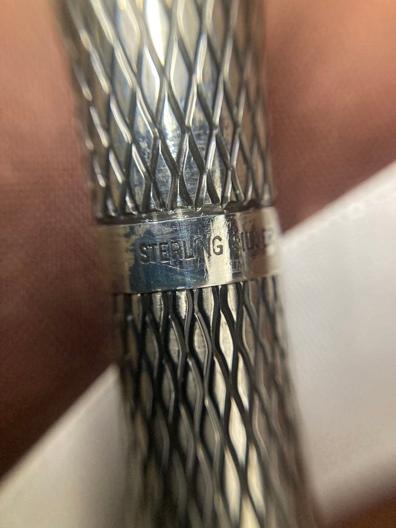 SHEAFFER 万年筆 スターリングシルバー　ケース付き