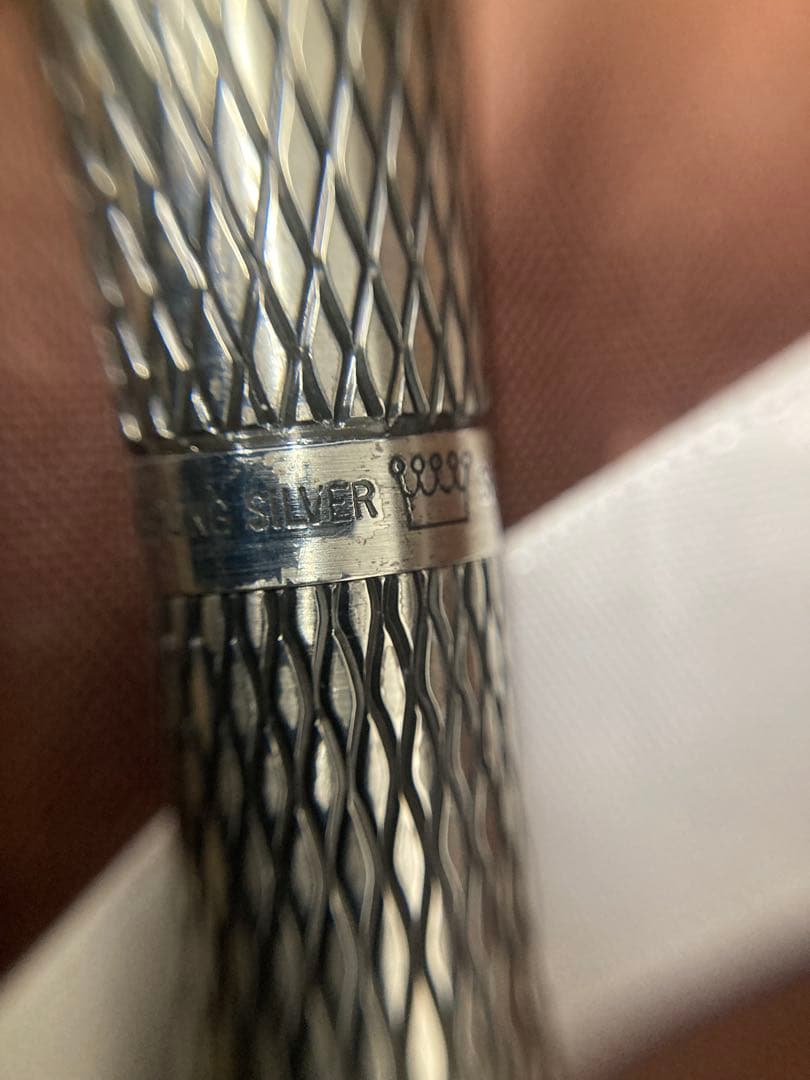 SHEAFFER 万年筆 スターリングシルバー　ケース付き