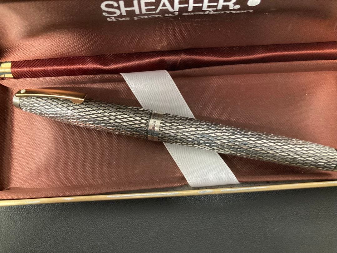 SHEAFFER 万年筆 スターリングシルバー　ケース付き