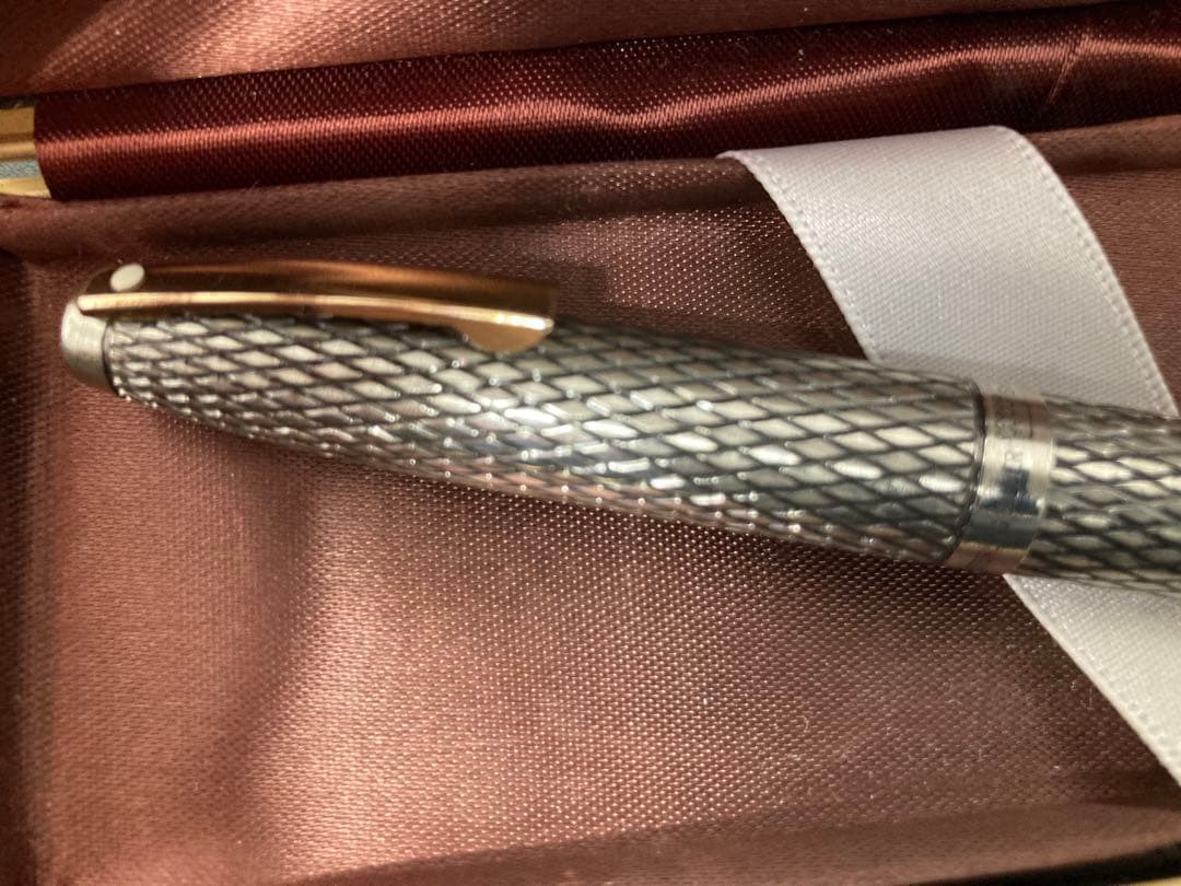 SHEAFFER 万年筆 スターリングシルバー　ケース付き