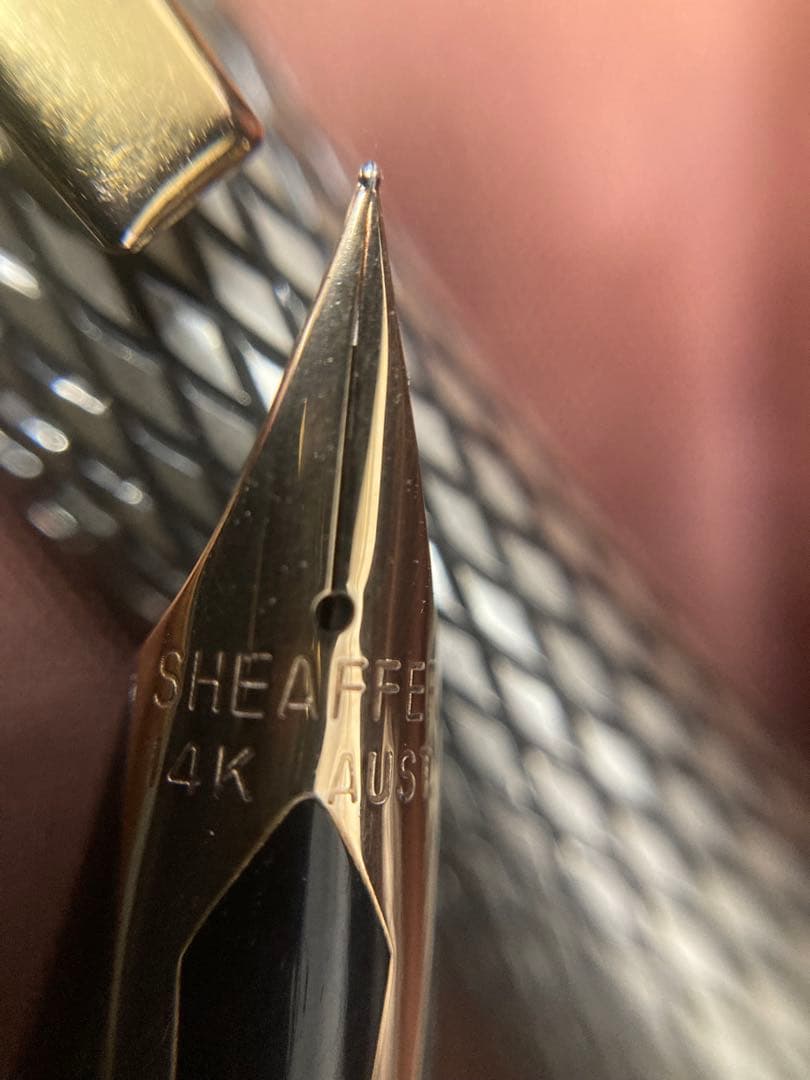 SHEAFFER 万年筆 スターリングシルバー　ケース付き