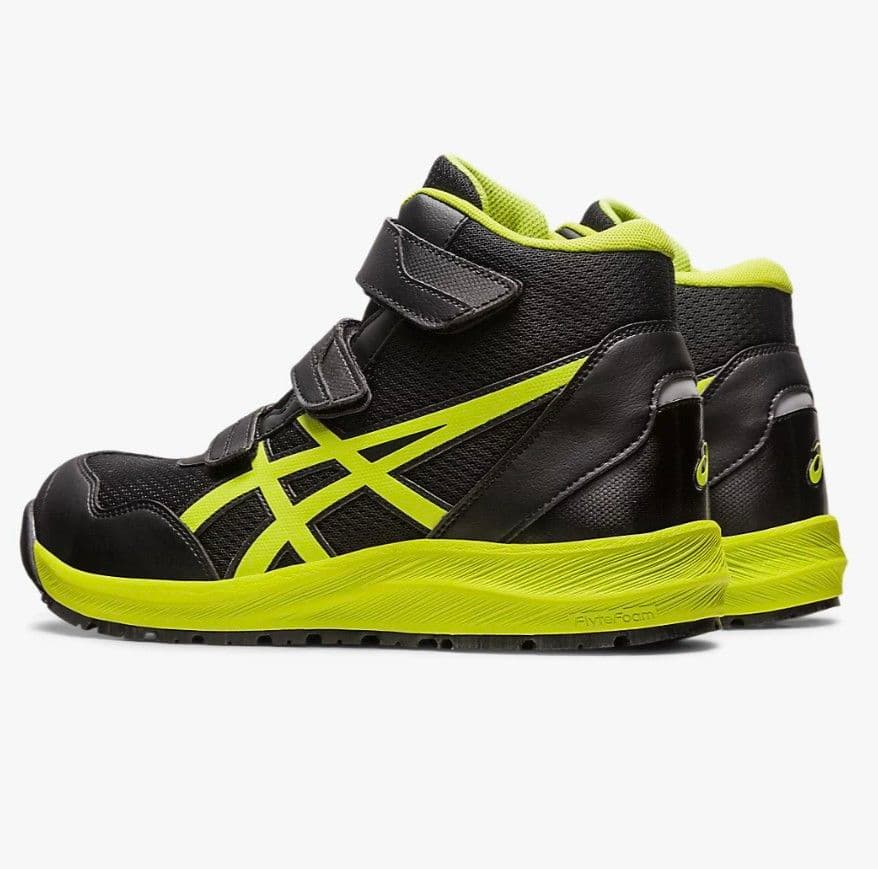 asics CP216 ブラック×ネオンイエロー