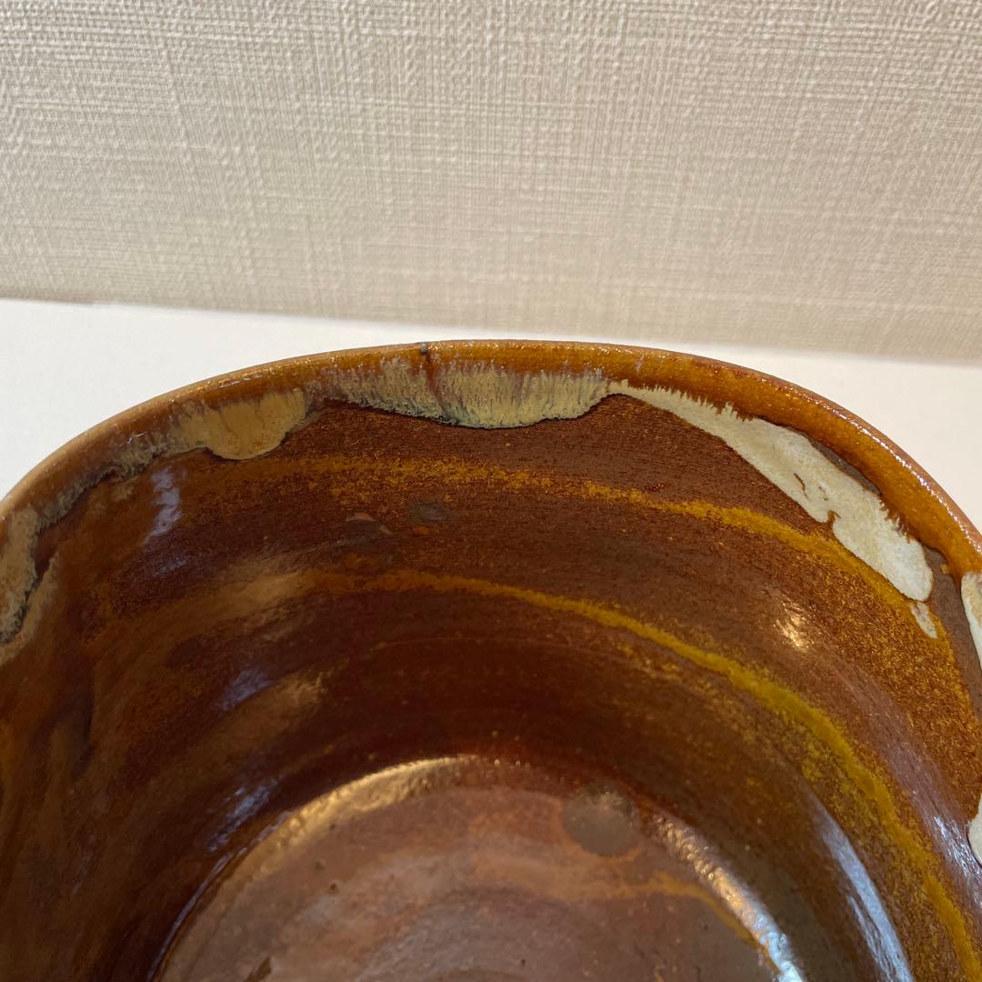 鬼丸雪山　水指　高取焼　茶道具