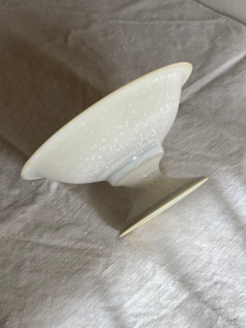 福岡彩子　コンポート皿　15cm　デザート皿　高台　器
