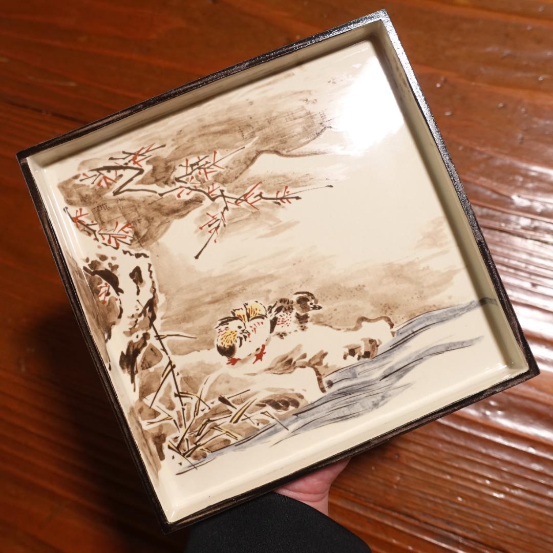 尾形乾山 原作 MOA美術館蔵の名作 元禄十五年色絵十二ケ月歌絵皿 12客 共箱