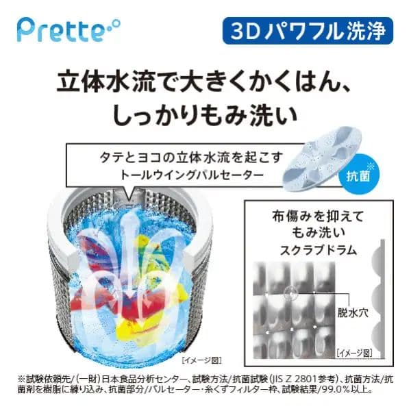 【2020年製・定価11万円】期間限定特価 AQUA 洗濯機AQW-GVX80J