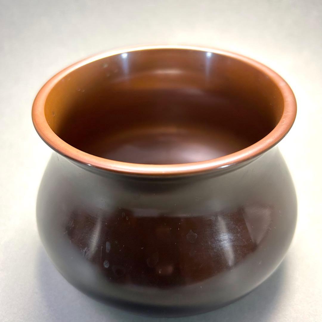建水　えふご　『中村大禾　唐銅　建水』　義一　お茶道具　茶道　工芸品　共箱