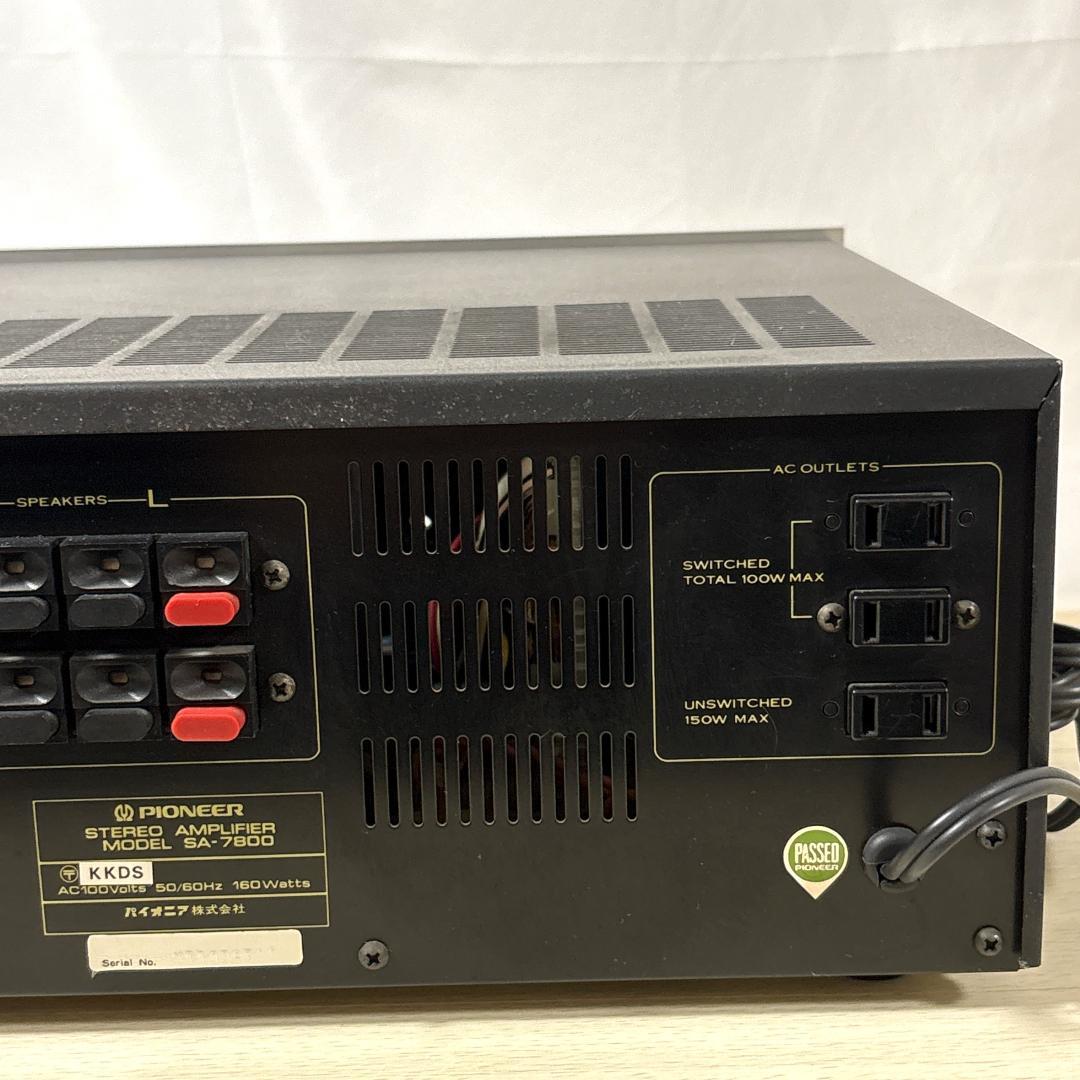 Pioneer パイオニア SA-7800 プリメインアンプ [ジャンク品]