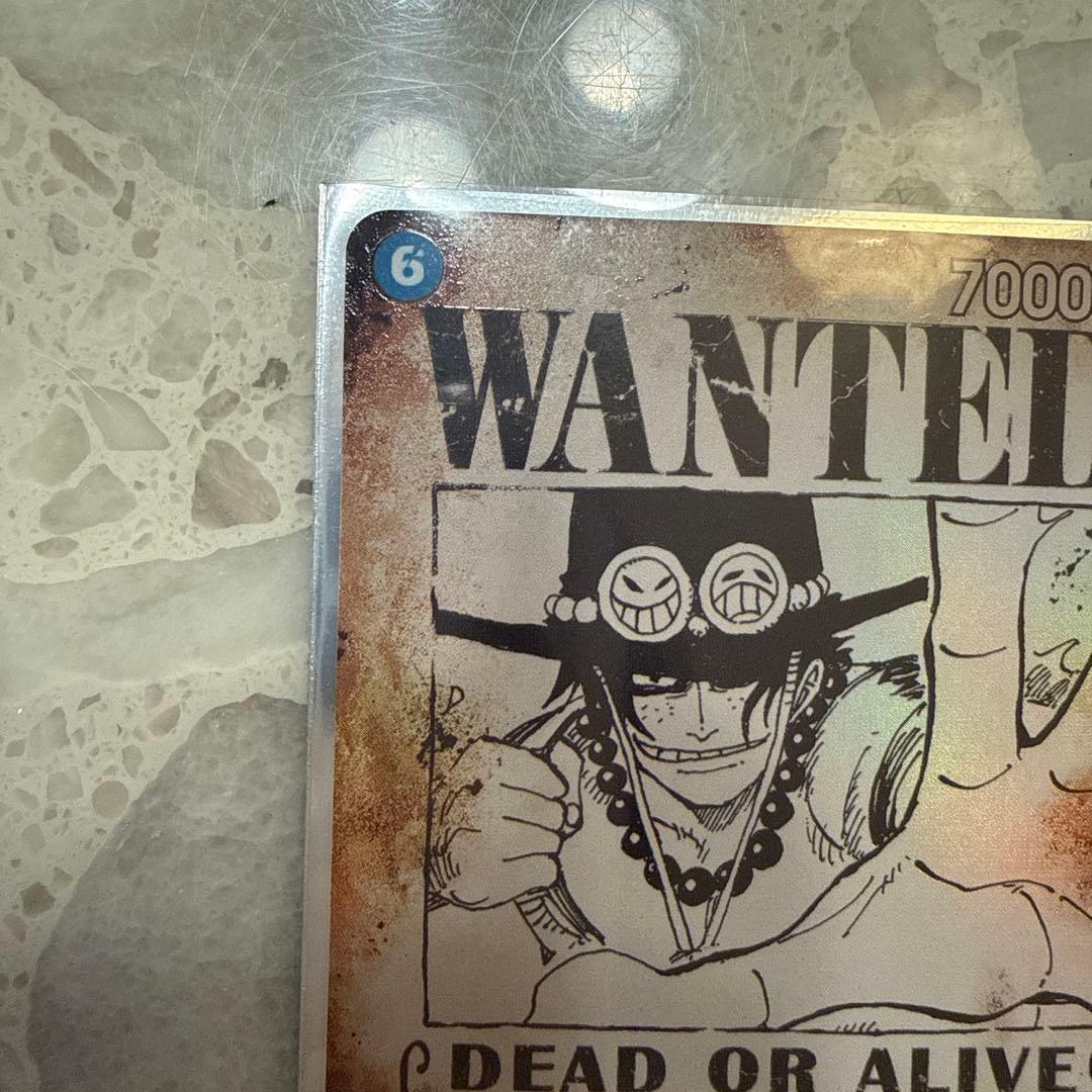 ONE PIECEカード　ポートガス・D・エース 手配書