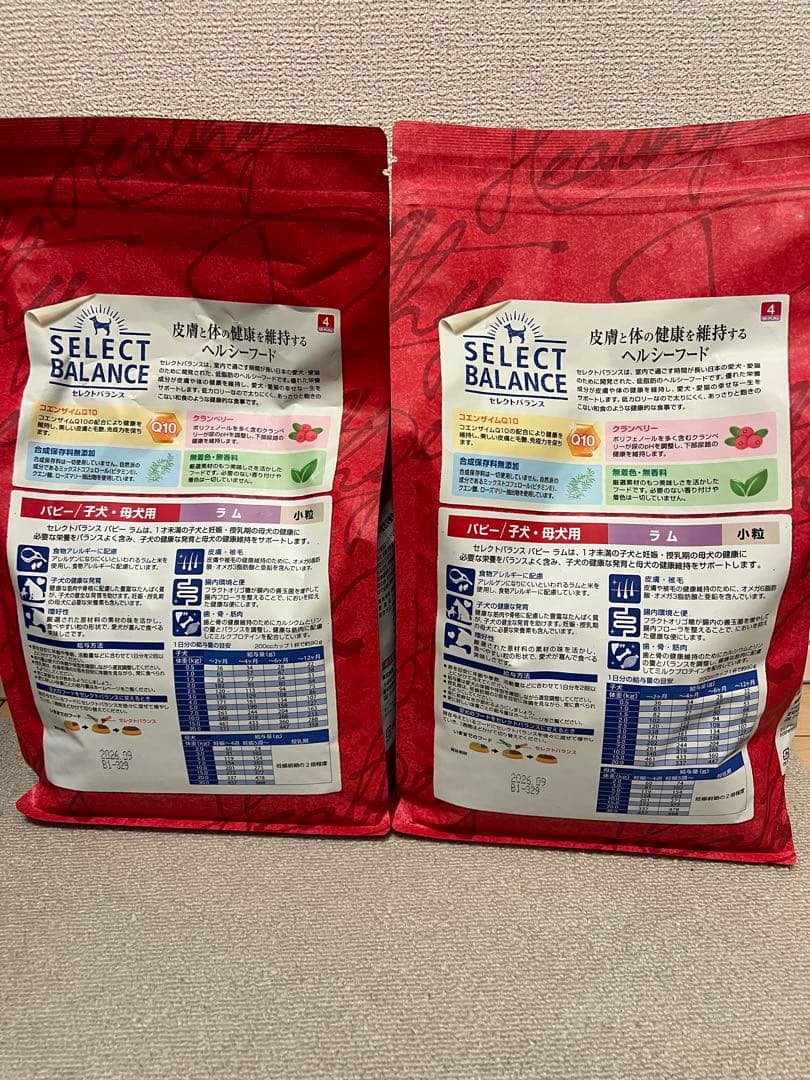 SELECT BALANCE Puppy ドライフード ラム 3kg