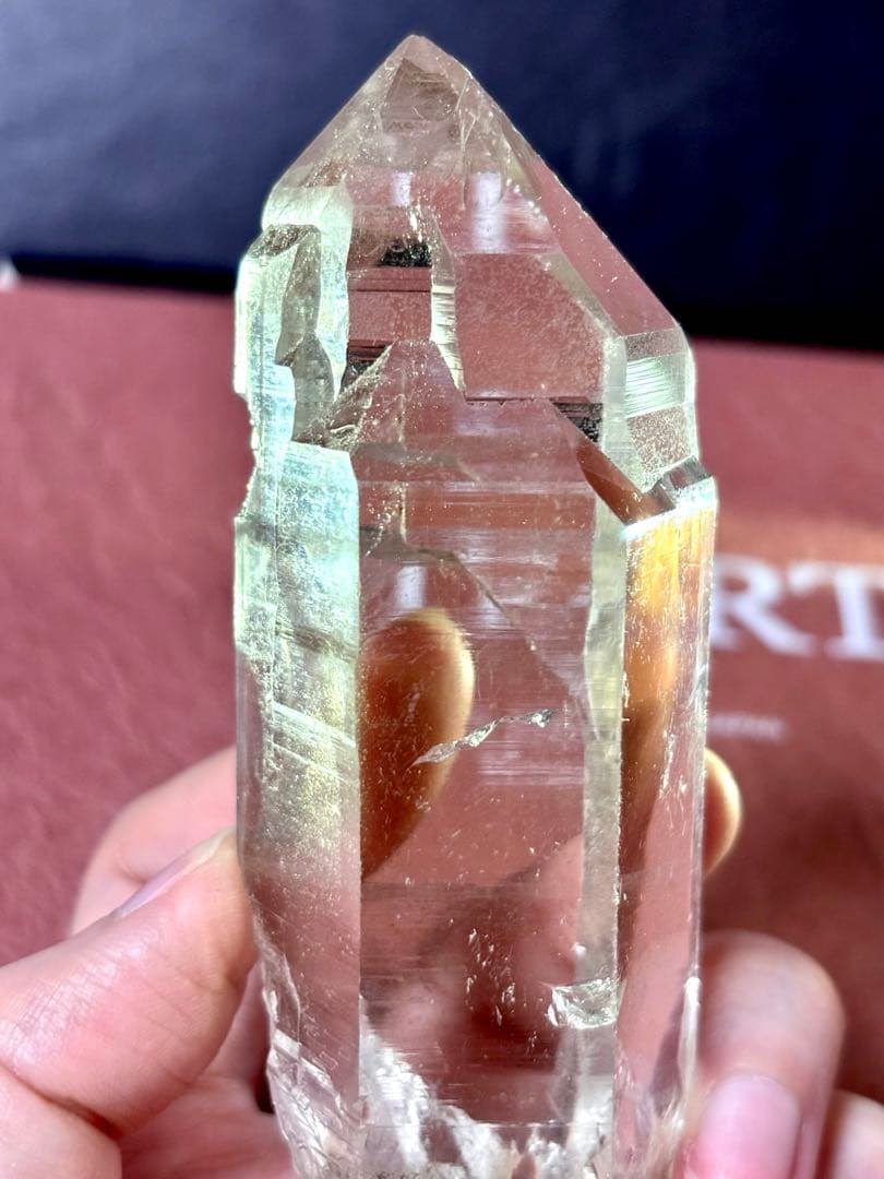 【超希少】天然ヒマラヤ水晶 原石(マニカラン産)クリスタル 虹入り カテドラル