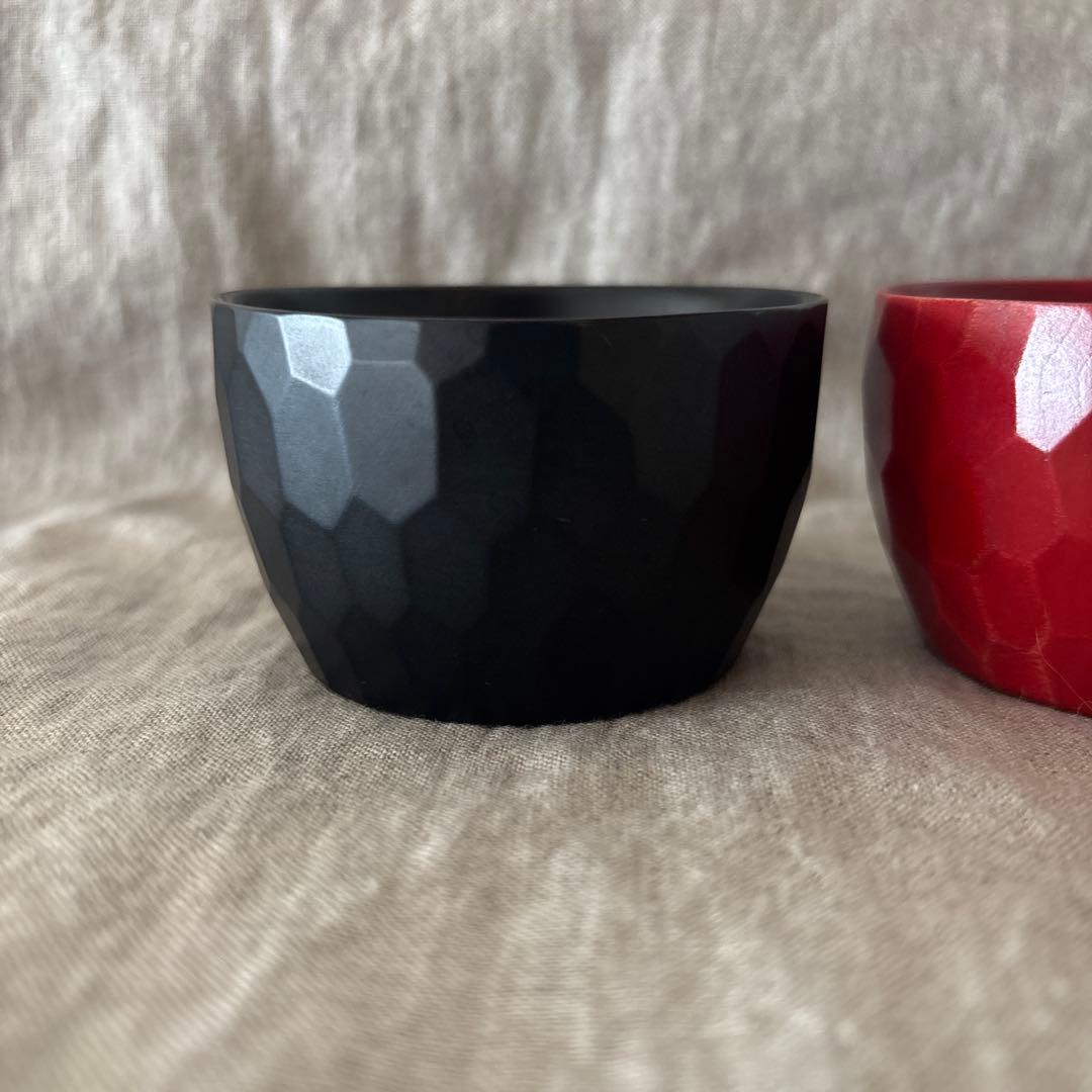 瀬戸晋　漆器　小さなカップ２点