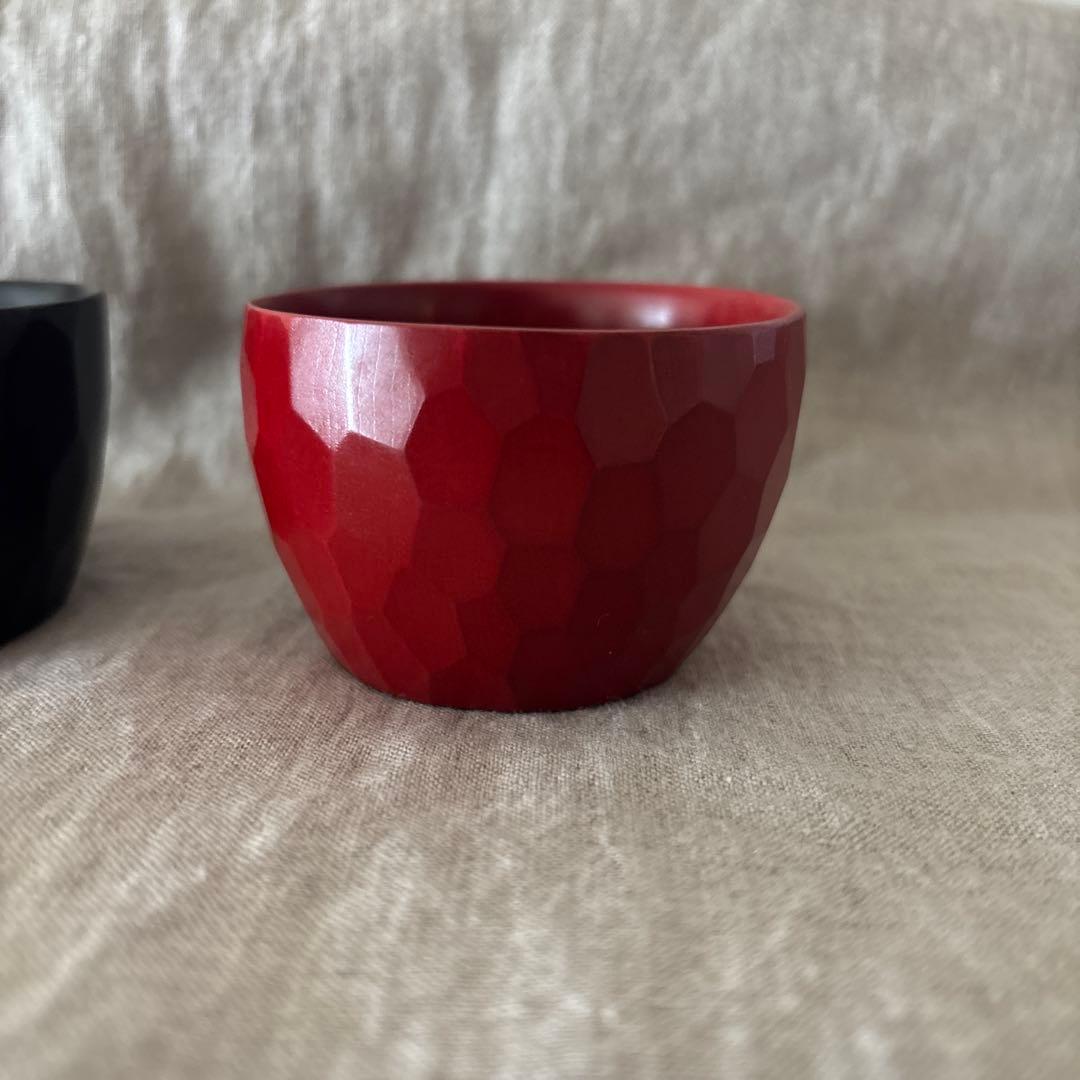 瀬戸晋　漆器　小さなカップ２点