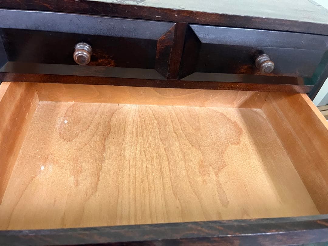 送料込み！松本民芸家具　凸面小抽斗　小さな箪笥　引き出し家具