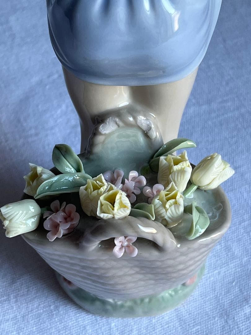 LLADRO フィギュリン　スカートに花いっぱい