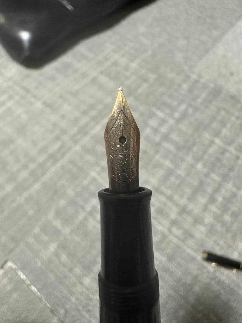 Pelikan　ペリカン　140　万年筆　EF　緑縞