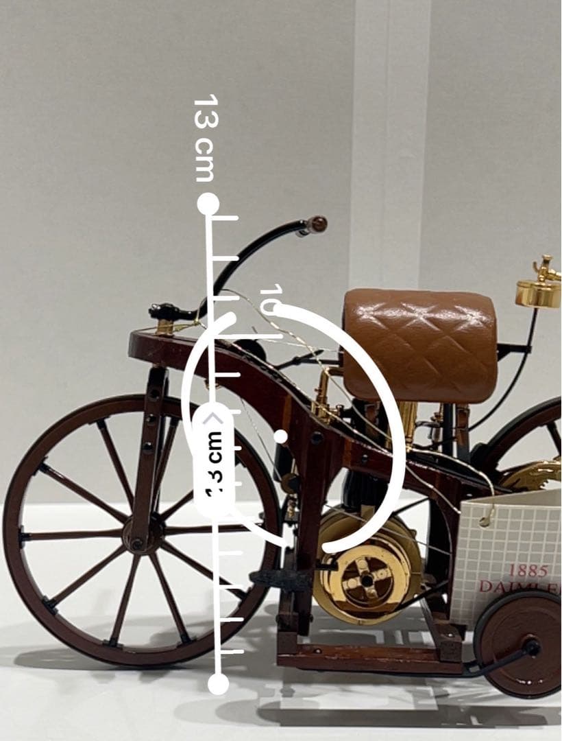 レア物フランクリンミント 1885年 ダイムラー 三輪自動車 精密模型 オブジェ