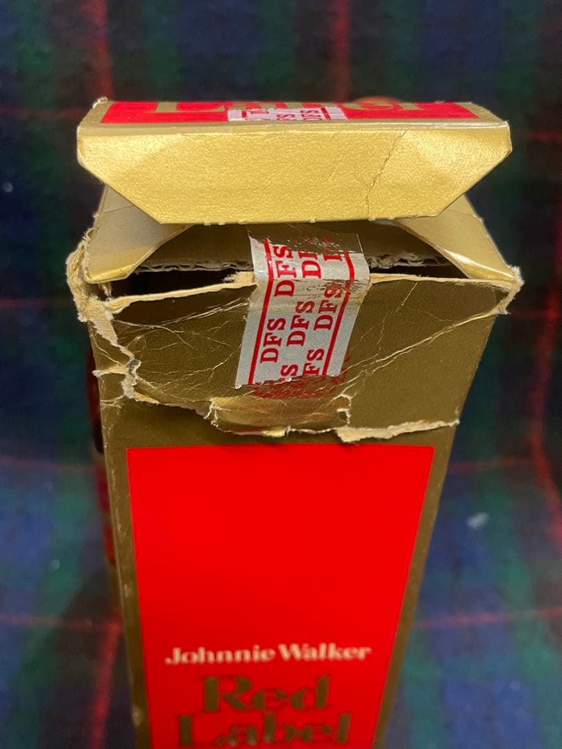 古酒【未開栓品】ジョニーウォーカー　赤ラベル750ml + 1L