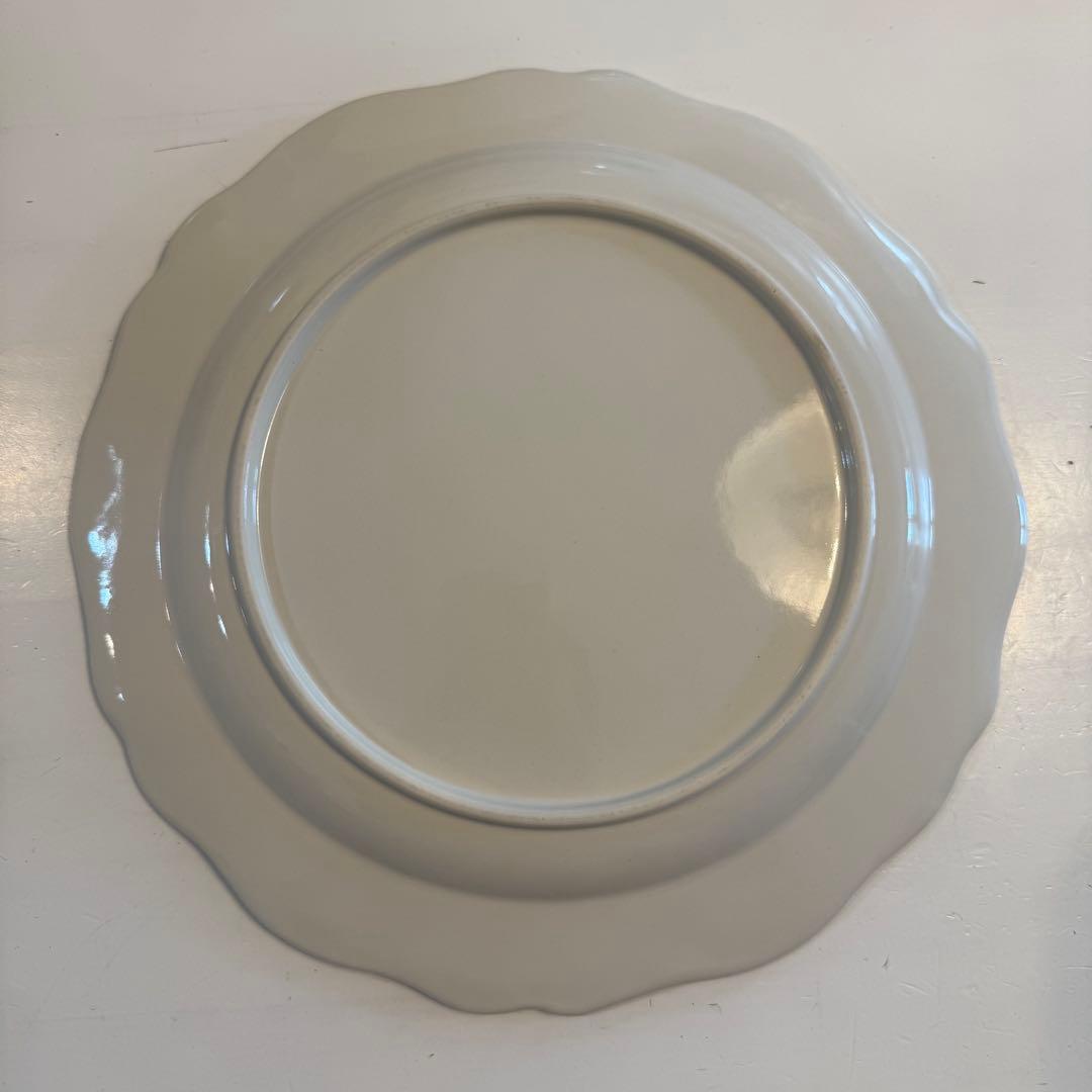 石川隆児 Flower rim Plate White 皿　フラワーリムプレート