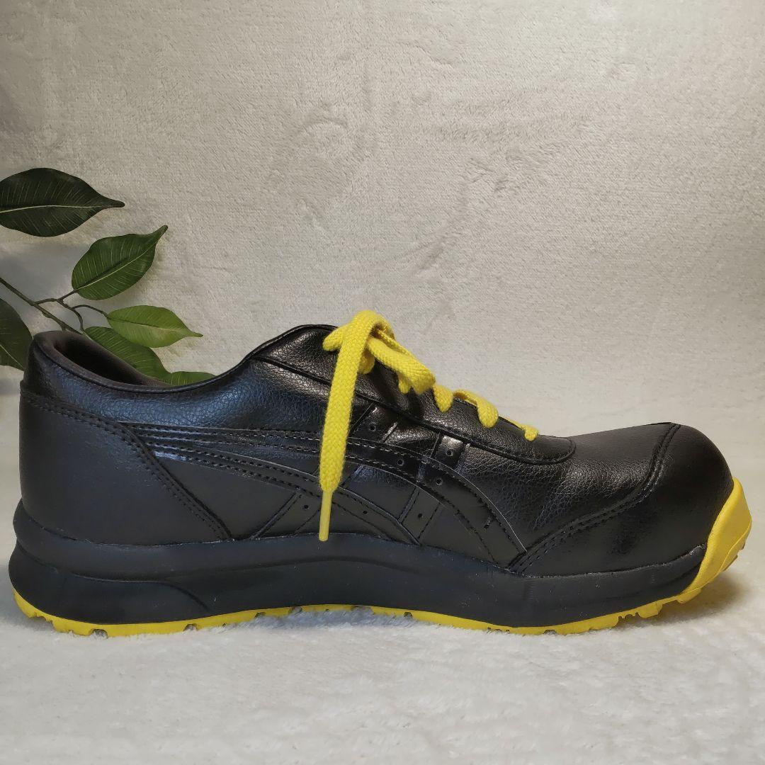 【良品】ASICS/アシックス/安全靴/黒/黄色/27.0cm