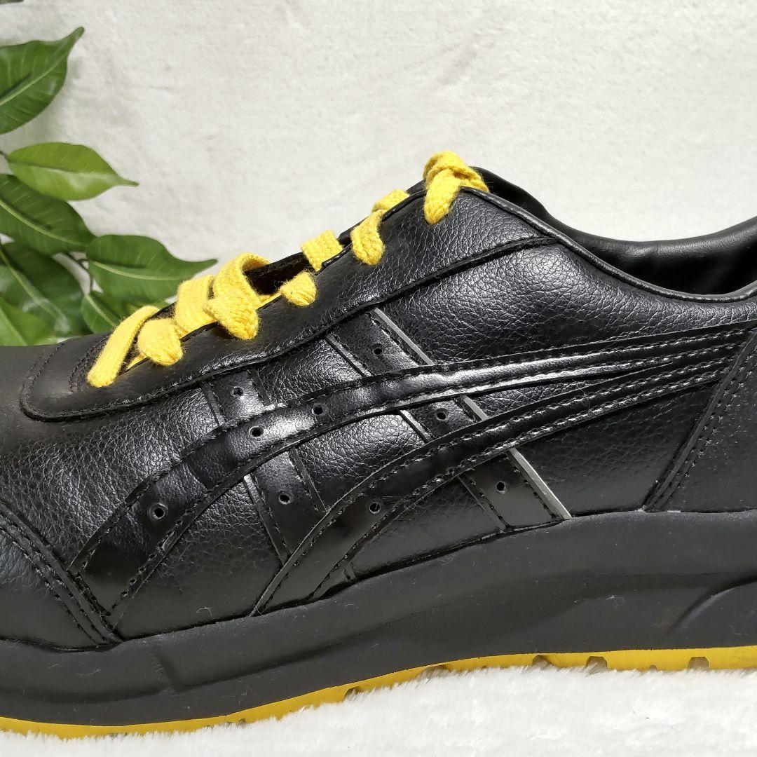 【良品】ASICS/アシックス/安全靴/黒/黄色/27.0cm