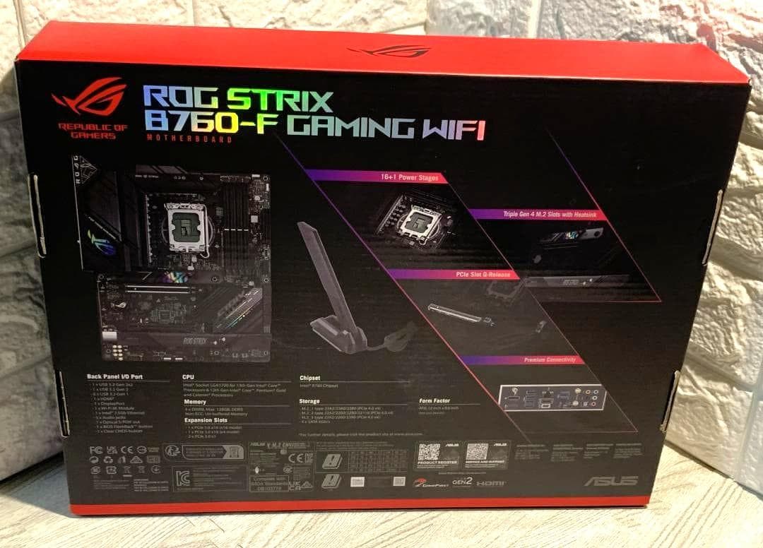 ROG STRIX B760-F GAMING WIFI マザーボード