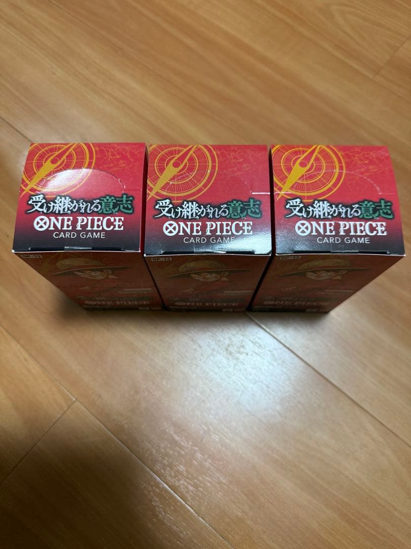 【新品未開封】ワンピースカード　受け継がれる意志　3BOX