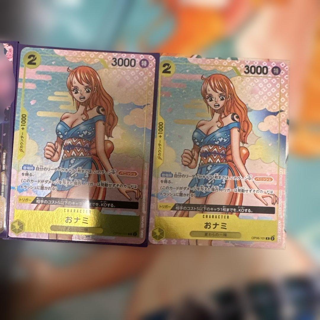 ONE PIECE CARD2nd アニバーサリ　おナミ・ゾロ十朗2セット