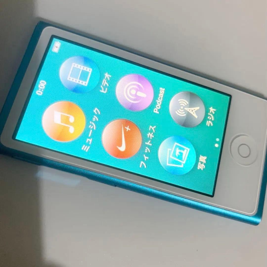 動作品✨️iPod nano 第7世代 16GB ブルー MD477J/A