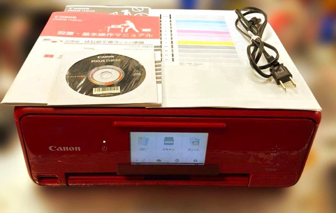 CANON PIXUS TS8030RD (総印刷ページ数：651ページ。)