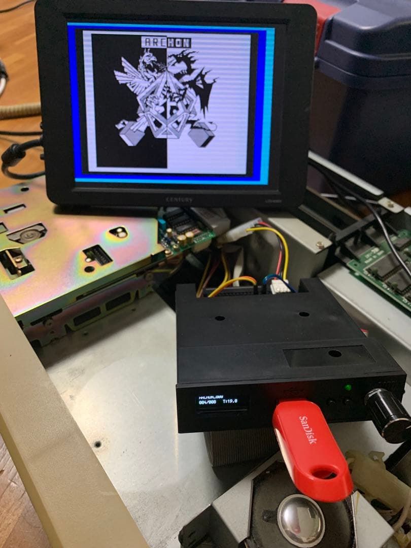 大型OLED Gotek フロッピーエミュレーター　ノウハウ多数 動確済　FDD